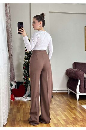 لباس قهوه ای زنانه بافتنی KAESTA BUTİK - کد 886179715