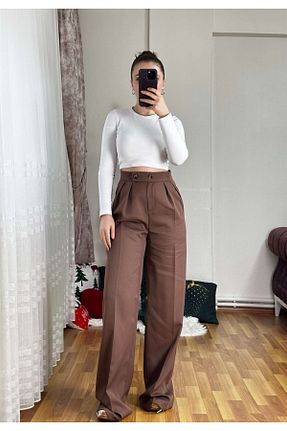 لباس قهوه ای زنانه بافتنی KAESTA BUTİK - کد 886179715