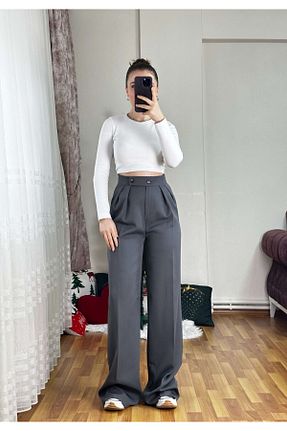 لباس طوسی زنانه بافتنی KAESTA BUTİK - کد 886179757