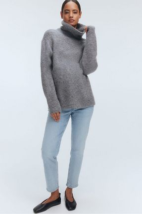 شلوار بارداری سرمه ای زنانه H&M - کد 886207233