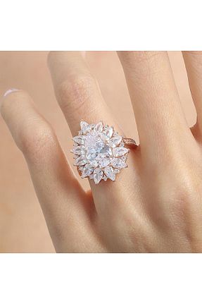 انگشتر نقره زنانه زیرکن Effective Diamond - کد 886206355