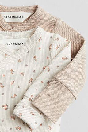 بادی سرمه ای بچه گانه یقه دوچرخه H&M - کد 886293689