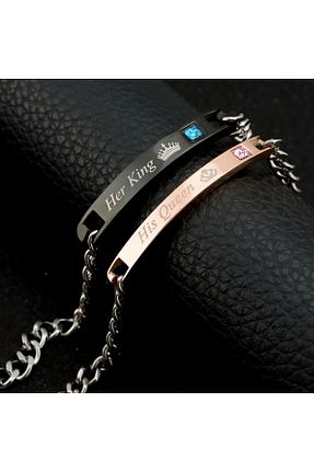 دستبند جواهر مشکی زنانه استیل (فولاد) Hobi Dünyası - کد 886221230