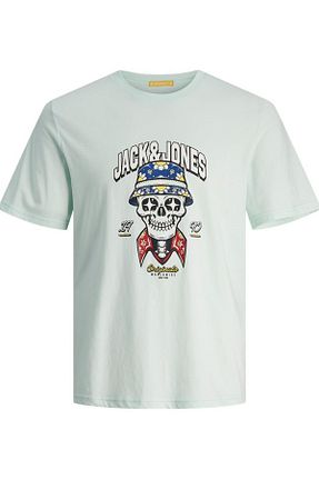 تیشرت طوسی مردانه یقه دوچرخه Jack & Jones - کد 822862809