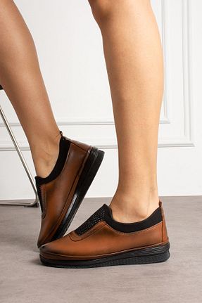 کفش کژوال قهوه ای زنانه چرم مصنوعی HKM shoes - کد 884166547