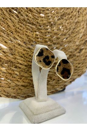 گوشواره جواهر قهوه ای لزران LUFES - کد 886325357