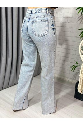 شلوار جین آبی زنانه پاچه پهن Aysel Boutiquee - کد 886252144