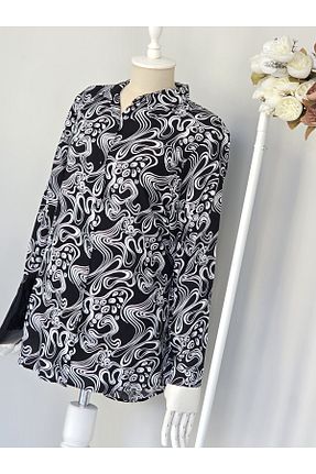 پیراهن سایز بزرگ مشکی زنانه سایز بزرگ ENDAMIM - کد 886266041