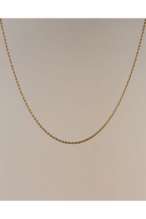 گردنبند استیل ( فولاد ) طلائی زنانه استیل ضد زنگ Portakal Esintisi - کد 886294603