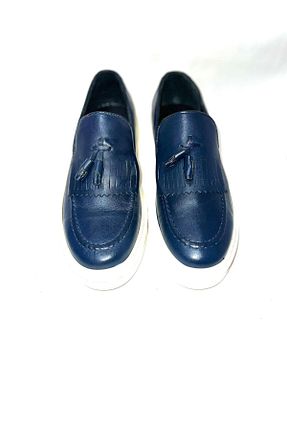 کفش کژوال سرمه ای مردانه چرم خالص Store - کد 886232793