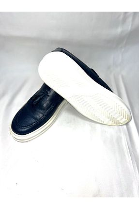 کفش کژوال سرمه ای مردانه چرم خالص Store - کد 886232793
