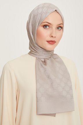 شال بژ زنانه پلی استر Belli - کد 886420058
