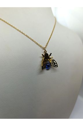 گردنبند استیل ( فولاد ) طلائی زنانه استیل (فولاد) BLENDENDE - کد 886323485