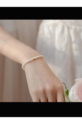 دستبند جواهر بژ زنانه منجق DOĞALYA - کد 886335290