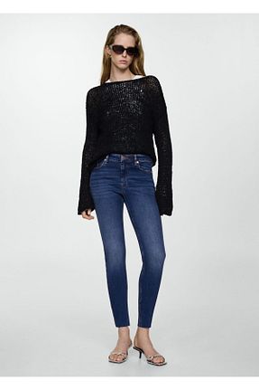 شلوارک و برمودا آبی زنانه Skinny MANGO - کد 788443461