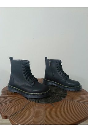بوت / نیم بوت مشکی زنانه چرم مصنوعی MODA - کد 886350695