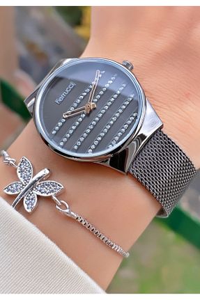 ساعت مچی مشکی زنانه 31-35 میلی متر Ferrucci - کد 886353237