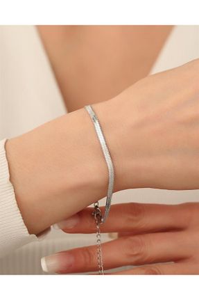 دستبند استیل (فولاد) زنانه استیل (فولاد) PERİYOLU - کد 886354242
