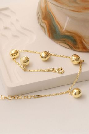 دستبند نقره طلائی زنانه 925 عیار Nox Jewelry - کد 794720970
