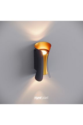 چراغ دیواری طلائی آلومینیوم FoneLight - کد 795793420
