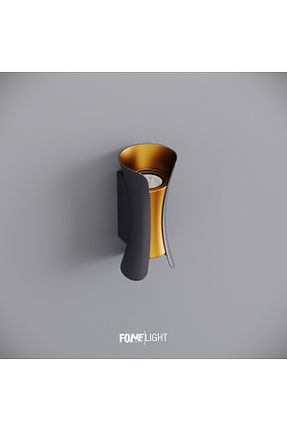 چراغ دیواری طلائی آلومینیوم FoneLight - کد 795793420
