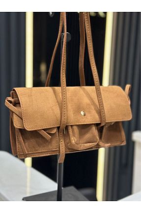 کیف دوشی قهوه ای زنانه چرم خالص Night - کد 889007778