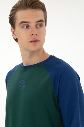 سوئیشرت سبز مردانه ساده U.S. Polo Assn. - کد 886416003