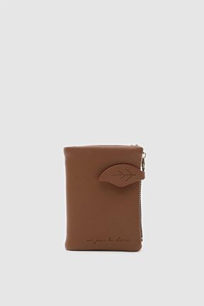 کیف پول قهوه ای زنانه چرم مصنوعی Shule Bags - کد 886425002