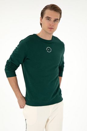 سوئیشرت سبز مردانه ساده U.S. Polo Assn. - کد 886424077