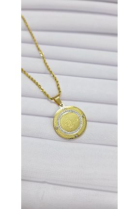 گردنبند استیل ( فولاد ) زرد زنانه استیل ضد زنگ JANRA WORLD - کد 886540126