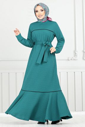 لباس آبی زنانه بافتنی ModaMerve - کد 886543798