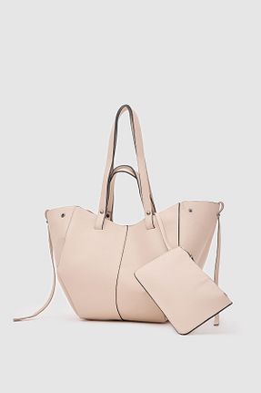 کیف دوشی بژ زنانه چرم مصنوعی Shule Bags - کد 814619206
