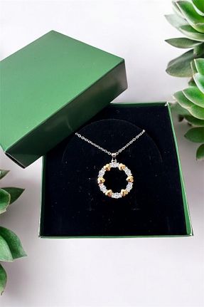گردنبند استیل ( فولاد ) زرد زنانه استیل (فولاد) The Simu - کد 880062243