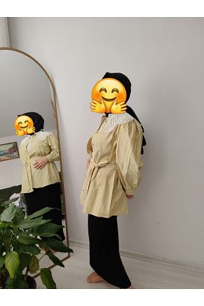 پیراهن حجاب سبز زنانه رگولار Styling - کد 886577002