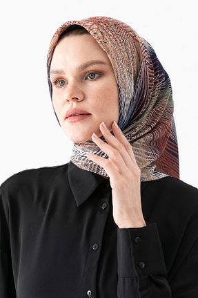 روسری سرمه ای پنبه پلی استر T Crazy - کد 886470669