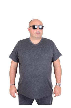 تیشرت سایز بزرگ طوسی مردانه سایز بزرگ Starbattal - کد 886472590