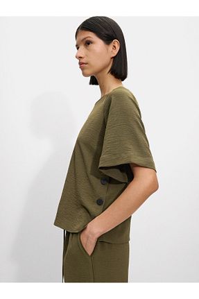 بلوز خاکی زنانه ساده Parfois - کد 873131379