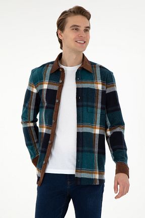 پیراهن سبز مردانه یقه کلاسیک U.S. Polo Assn. - کد 886598973