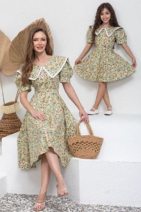 لباس سبز زنانه بافتنی KÜÇÜĞÜM BUTİK - کد 740482505