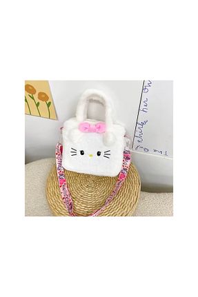 کیف دستی سفید بچه گانه ابعاد کوچک Hello Kitty - کد 886591820