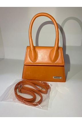 کیف مجلسی نارنجی زنانه چرم مصنوعی velenoso - کد 885694725