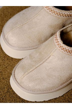 دمپائی خانگی بژ زنانه جیر Munshoes - کد 886688845