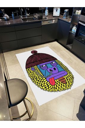 فرش رنگی قابل شستشو Rugs Modern Halı - کد 886610619