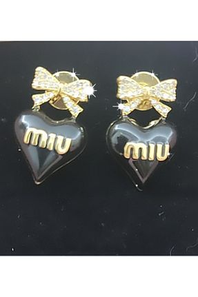 گوشواره جواهر مشکی زیرکن Madames Takı - کد 886609674