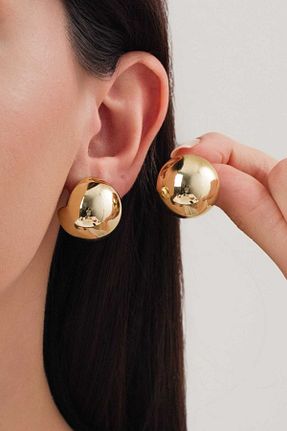 گوشواره استیل (فولاد) طلائی زنانه استیل (فولاد) MRK - کد 886617909