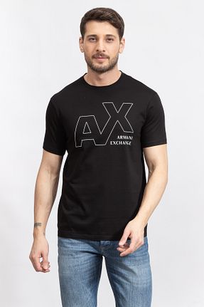 تیشرت مشکی مردانه رگولار Armani Exchange - کد 845319110