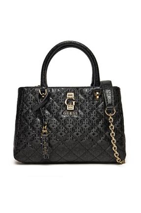 کیف دوشی مشکی زنانه چرم مصنوعی Guess - کد 886175082