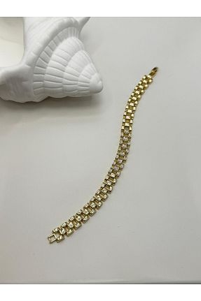 دستبند استیل (فولاد) طلائی زنانه استیل (فولاد) ilvesa shop - کد 886634678
