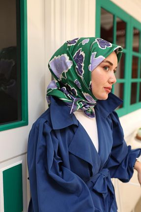 روسری سبز İpek Tivil Silk Home - کد 886637124