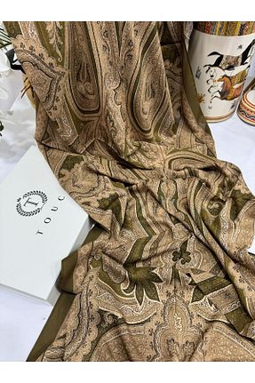 شال سبز زنانه ابریشم Oxygen Scarfs - کد 886660721